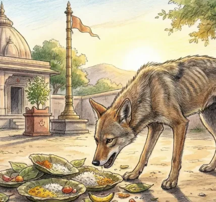 Serigala-yang-Makan-Prasadam-hindukrishna.id